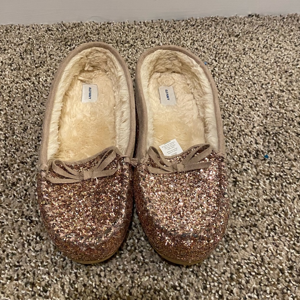 Sparkling Moccasin Slippers